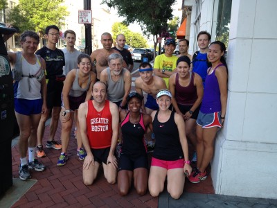 Sixteen brave souls (plus at least three stragglers) beat this heat with the early start, covering anywhere from 9 to 16 miles. Photo by el Prez, Kirk Masterson