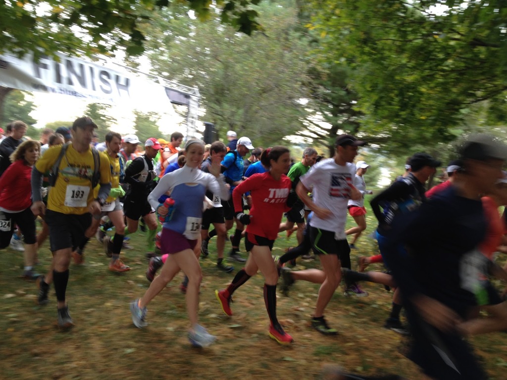 All smiles at the start of the Blues Cruise 50K!